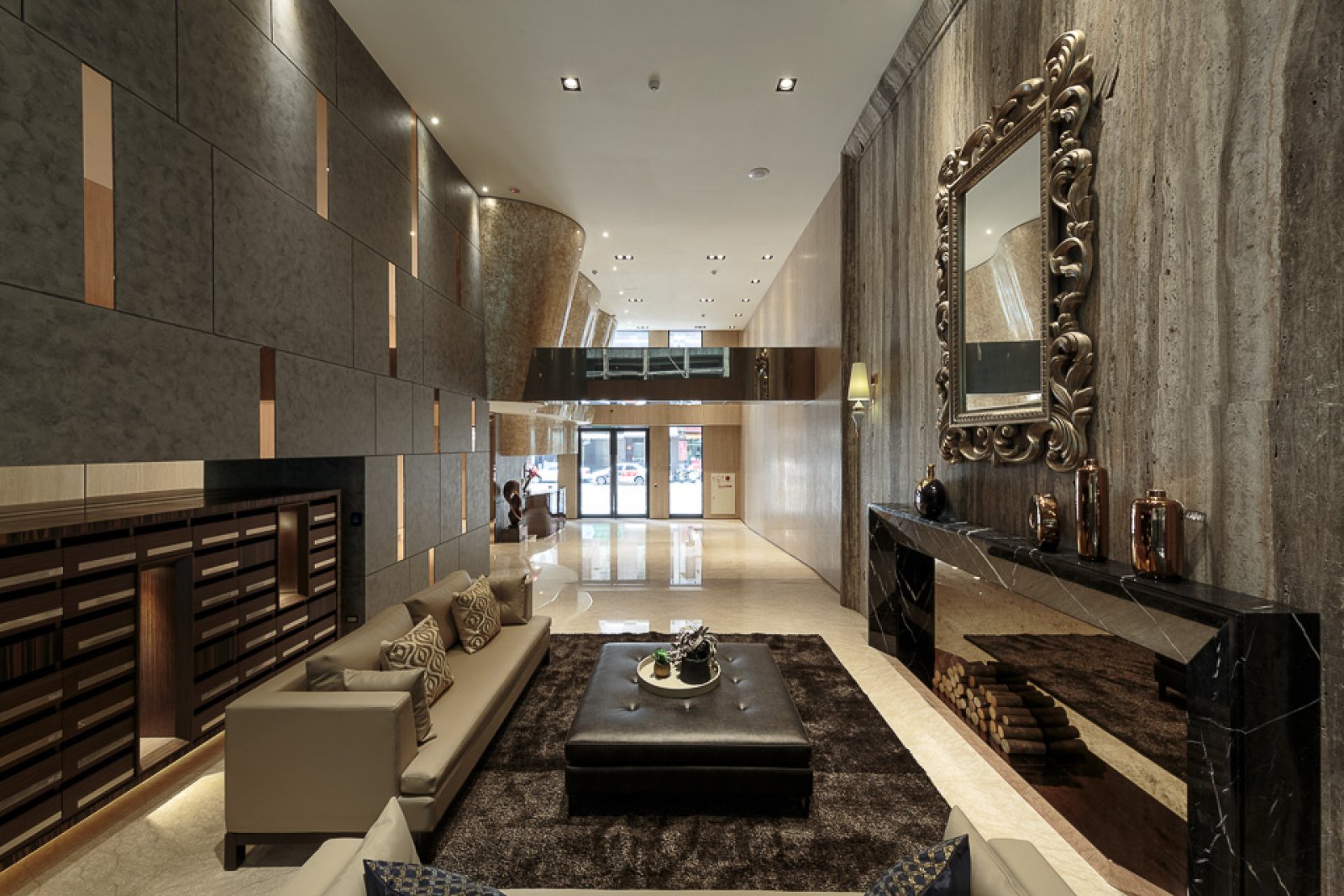 高雄别墅样板房展示空间 | 新古典风格融合现代元素-13