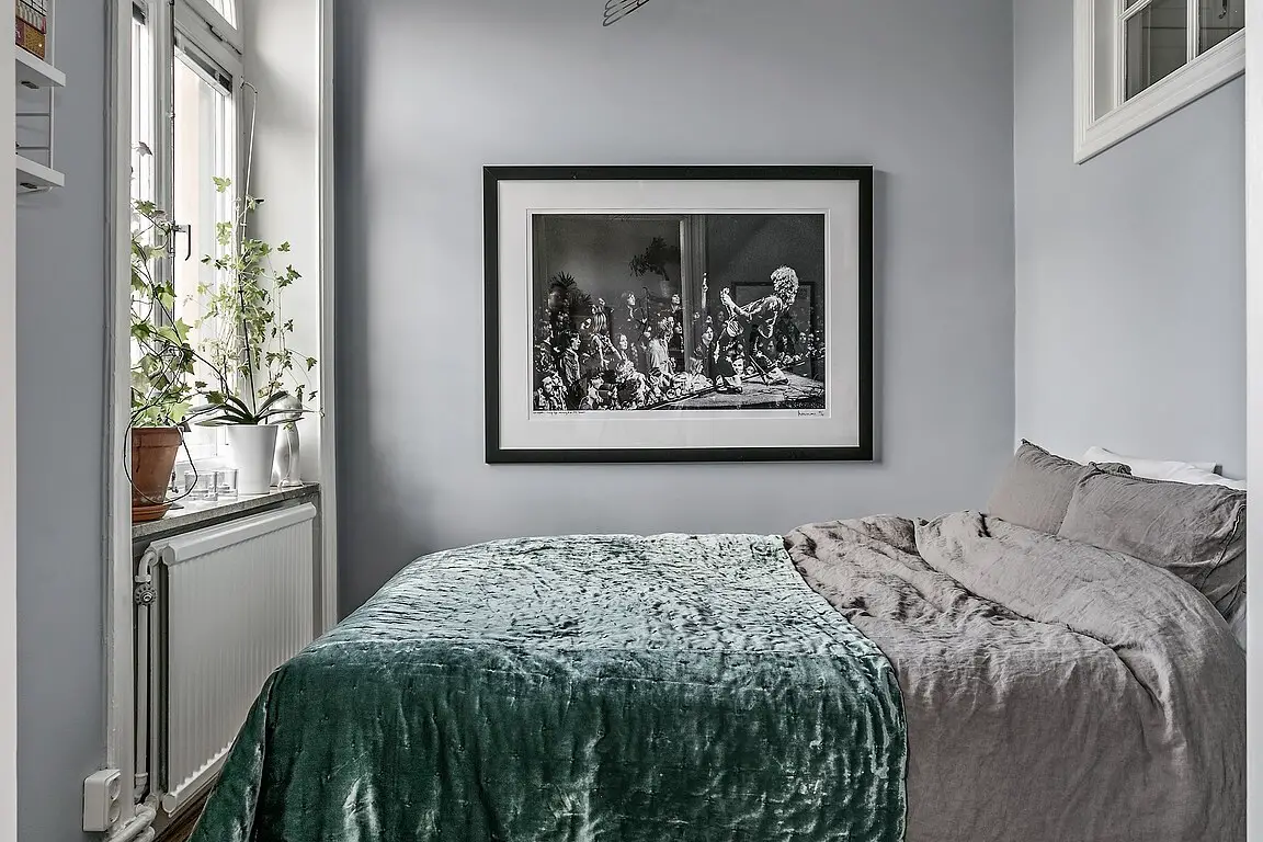 绿意盎然的瑞典公寓 | 植物打造清新室内空间-9