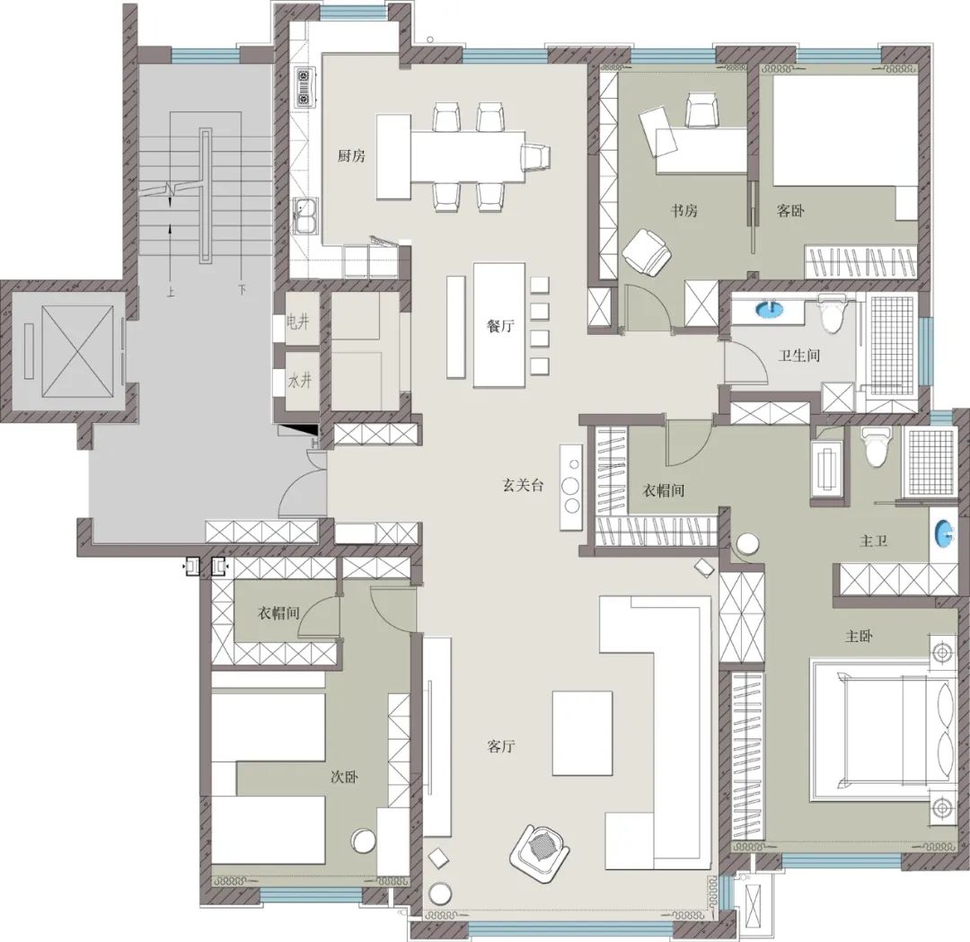 富华公馆极简空间艺术，温暖橙色营造幸福氛围-50