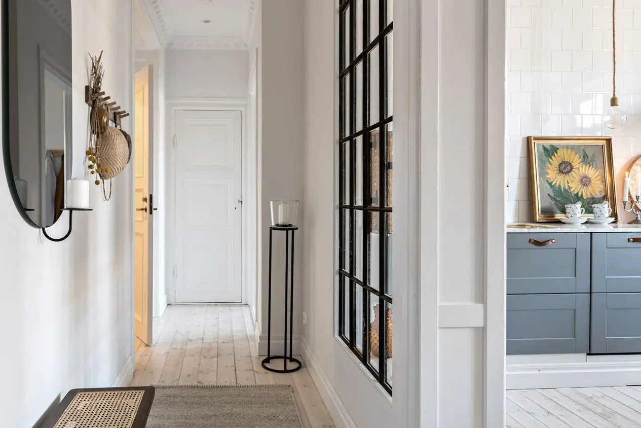 瑞典 1907 年艺术新浪潮公寓的温柔斯堪的纳维亚风格设计-11