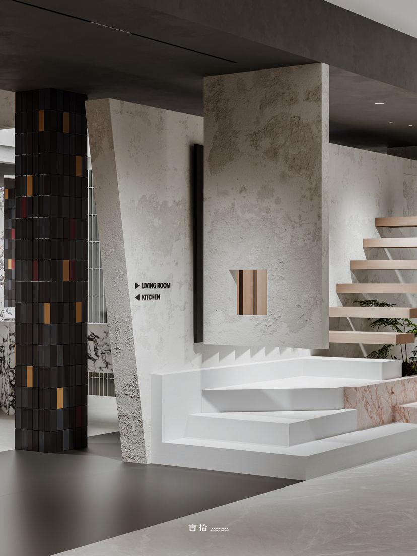 兰博基尼岩板展厅渲染-1