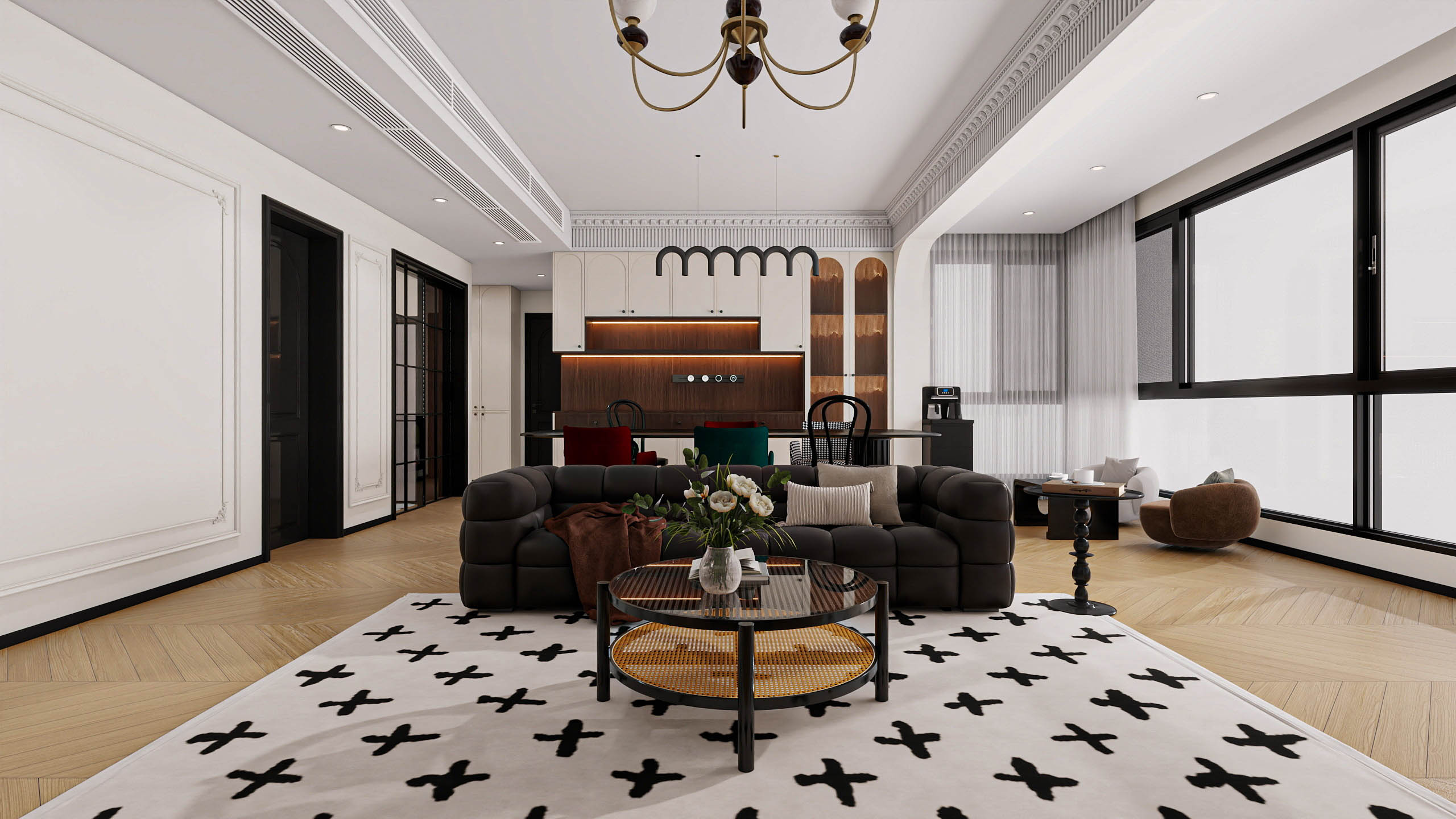 四川成都大邑滨江新城（138平方复古法式四居室）-0