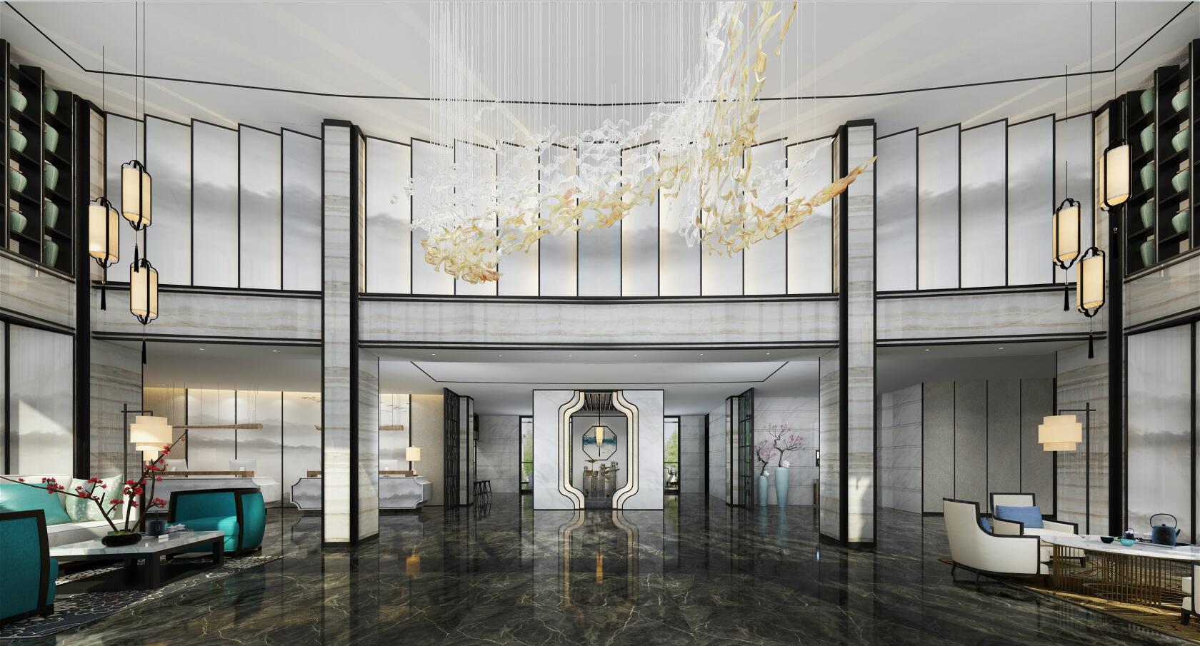 赣南师范大学国际交流中心改造设计：一场关于线构成与山川带来的空灵意境视觉盛宴-15