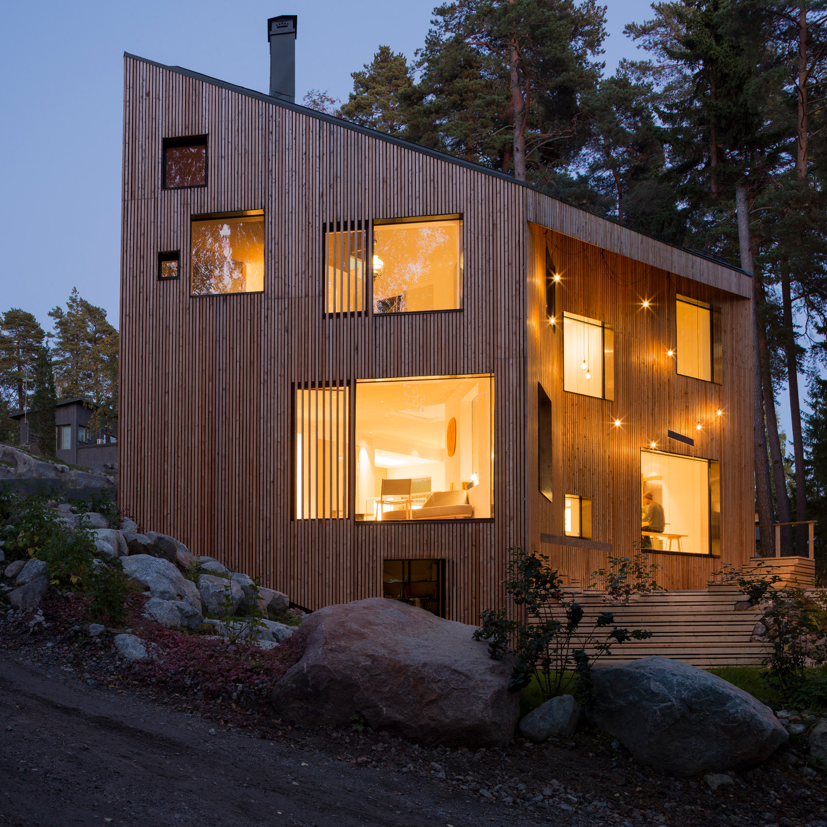 Ortraum Architects creates home with trapeze, climbing wall and hammock-0