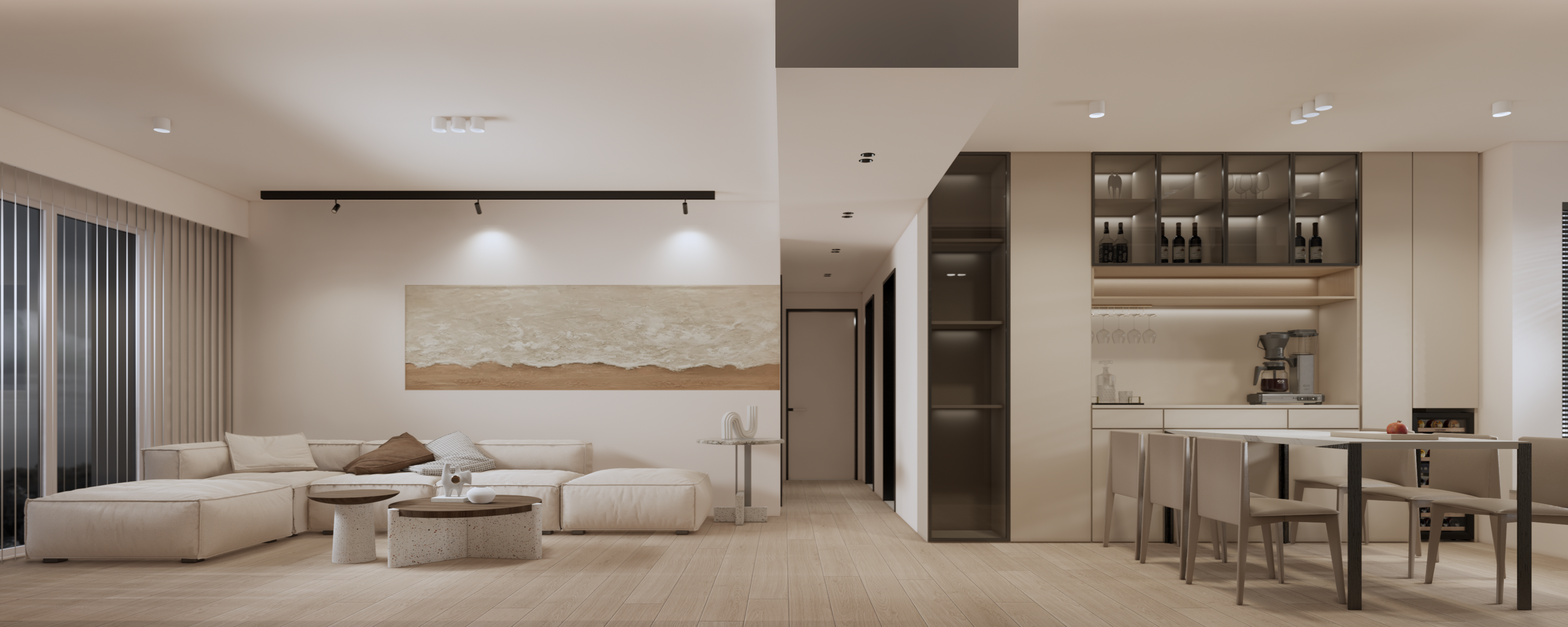 青岛金色慧谷私宅简约风效果设计-3