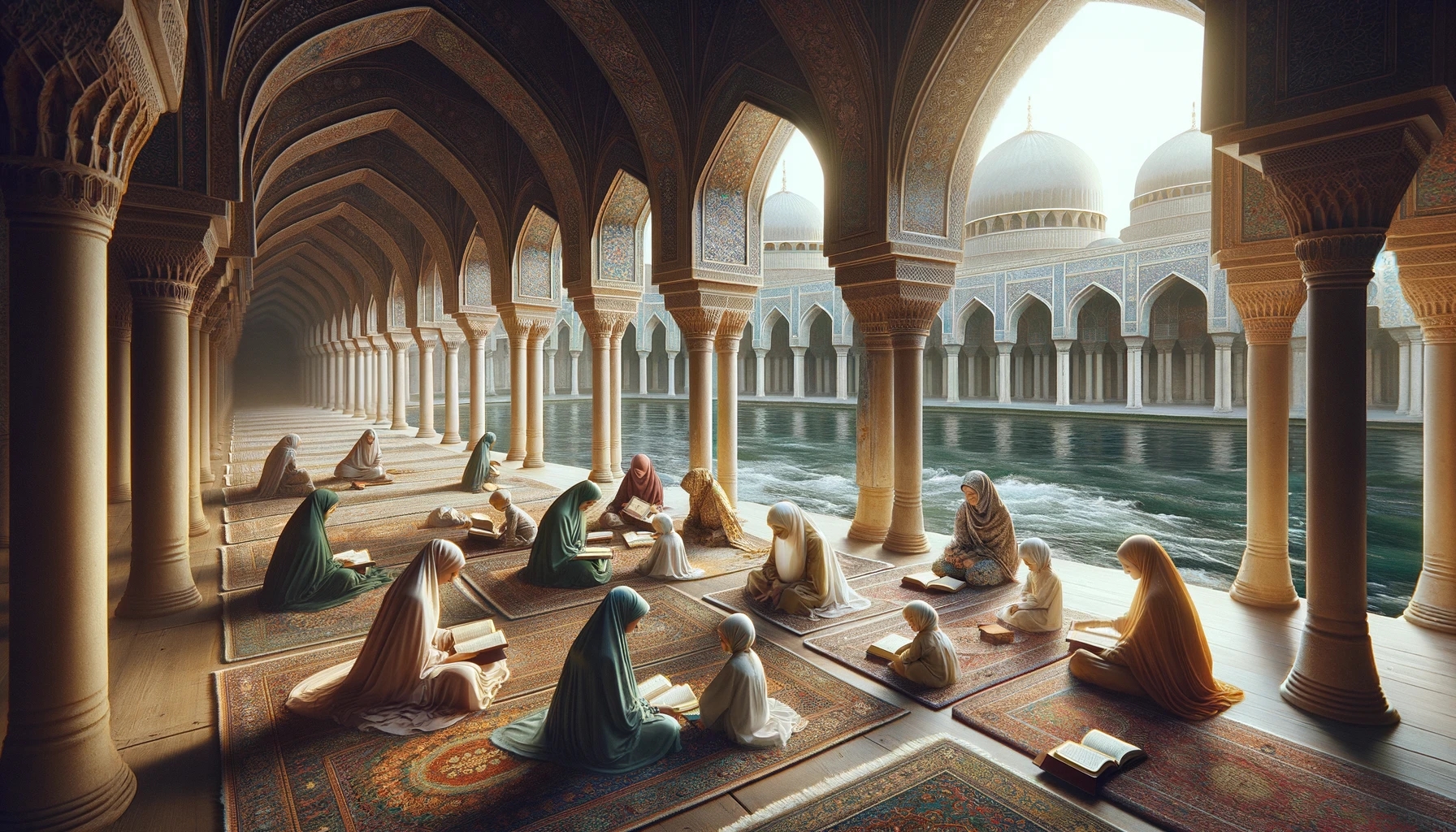 Reflections in faith : Gathering by the waterside.-5