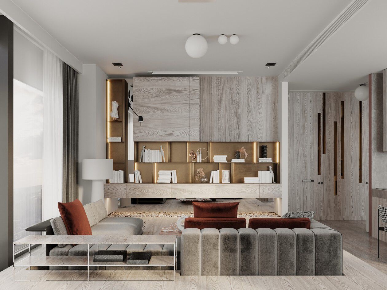 120㎡多彩居住空间，细节丰富！-2