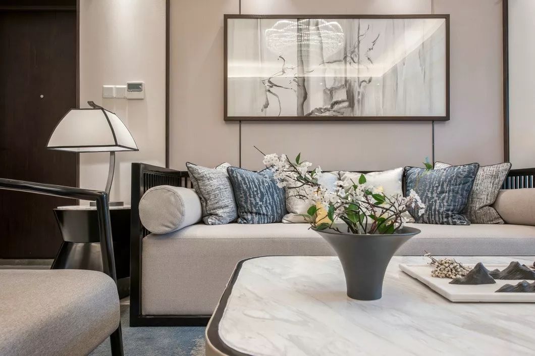 大地色与中式蓝的完美融合，打造优雅简约的人居空间-91