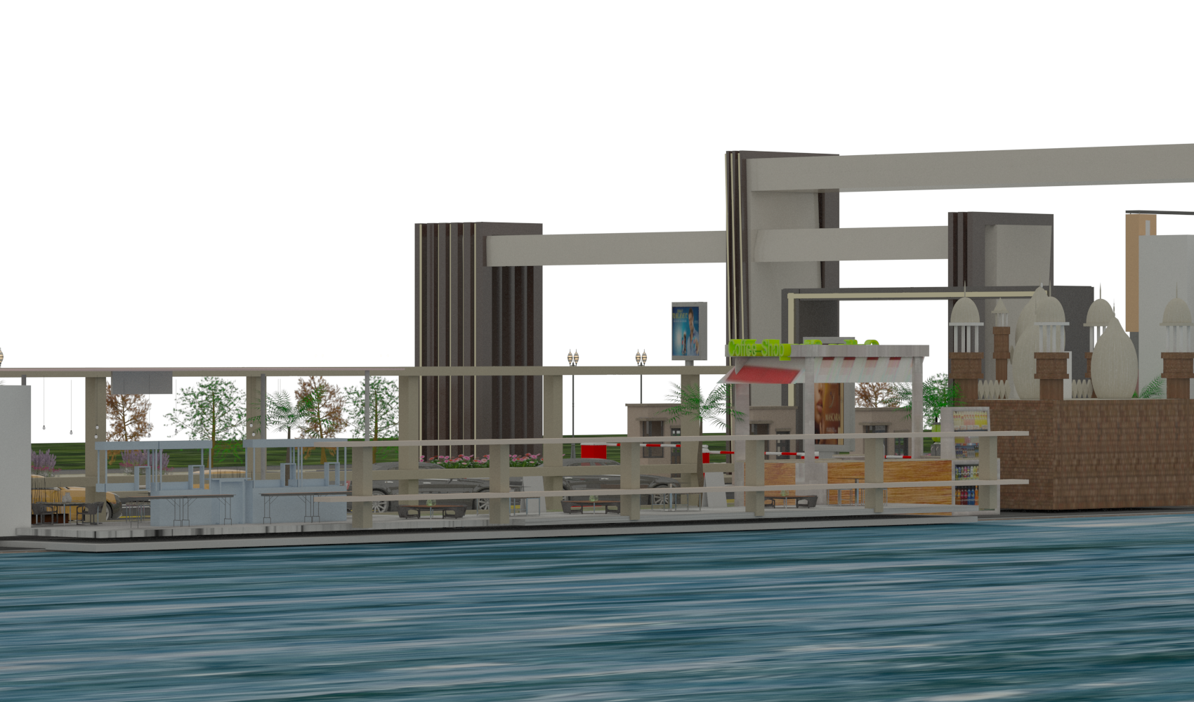 city ​​entrance And a rest area for Ras El-Bar city-8