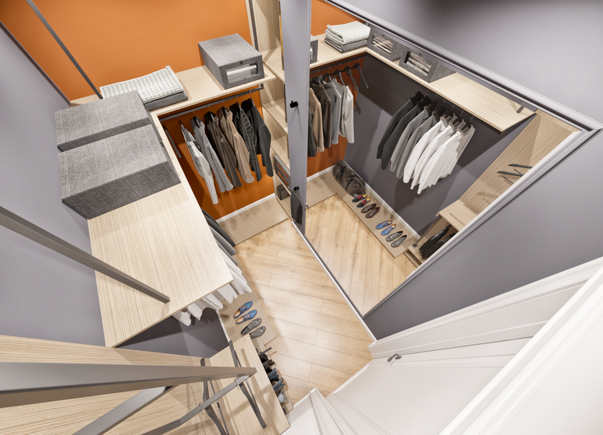 Design project of an apartment 100m2 complex Boulevard-27