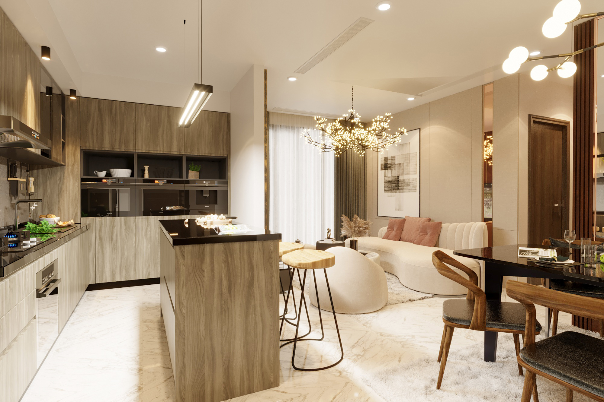 3D Interior Apartment Modern 2022-8