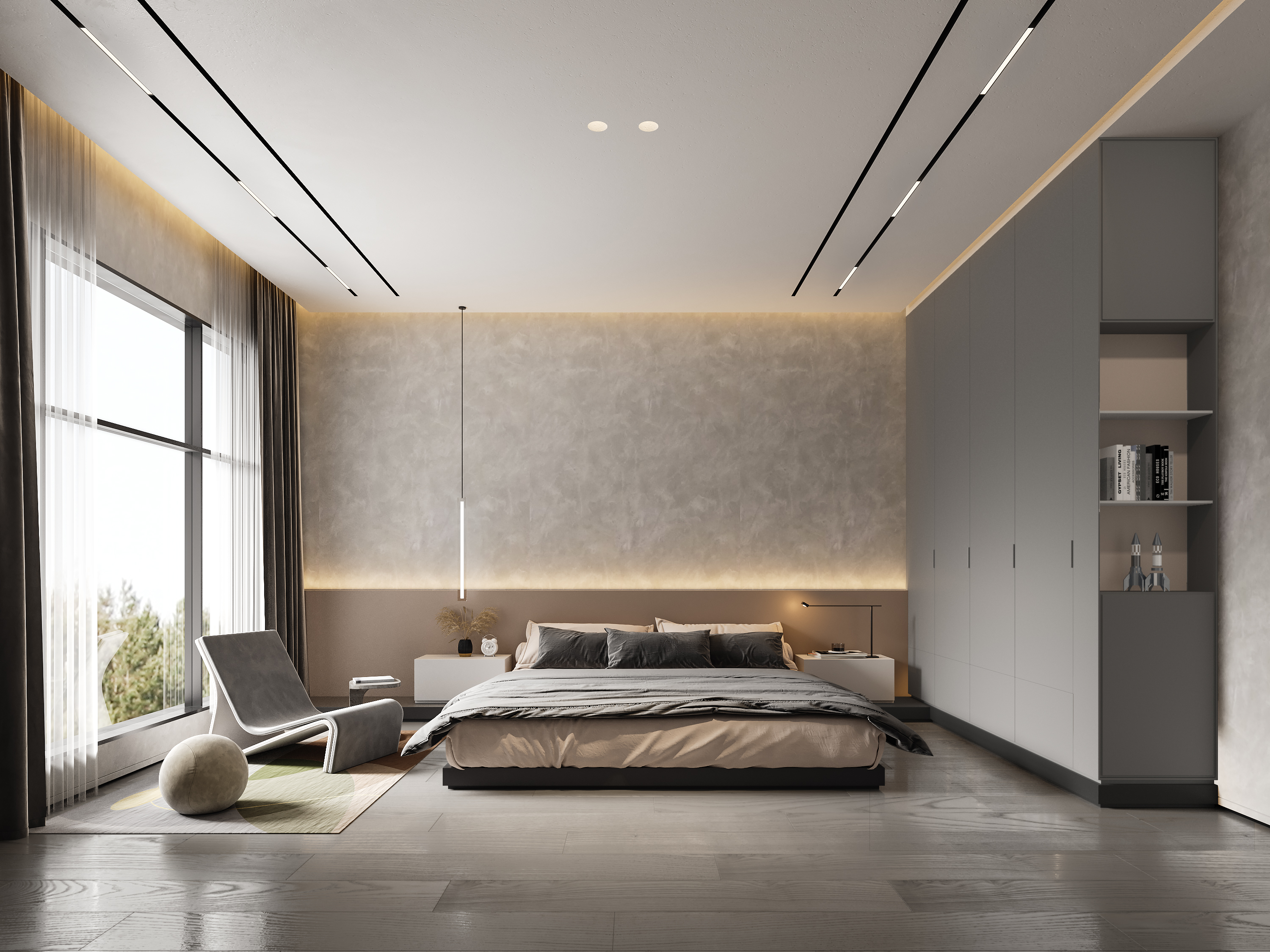 塔然塔设计 | 电影人私宅的温暖灰调爱情-14