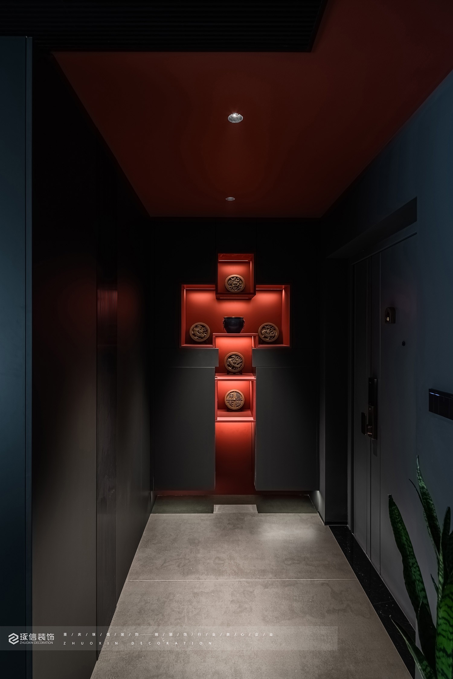 120 平现代风,黑红 cp 档丨琢信装饰-15