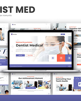 牙医医疗演示模板