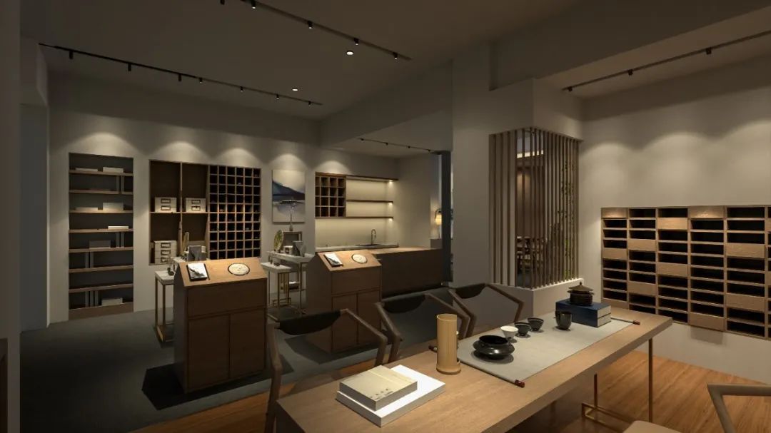 昆明北市区千谷茶叶,现代古典简约风营造的静谧茶空间-93