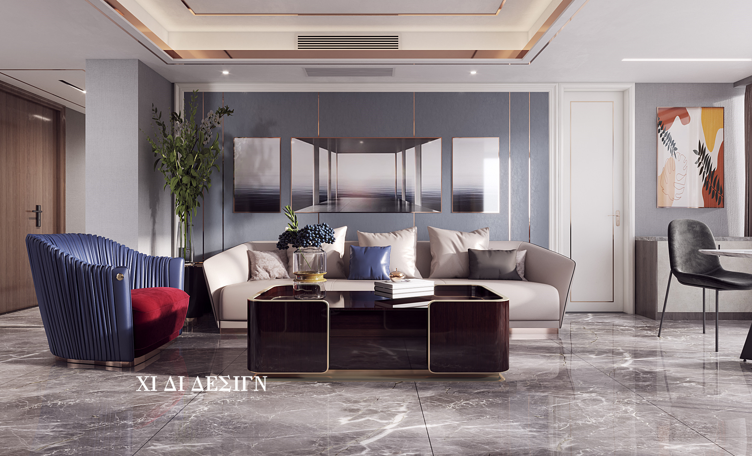 精致轻奢样板间设计案例-1