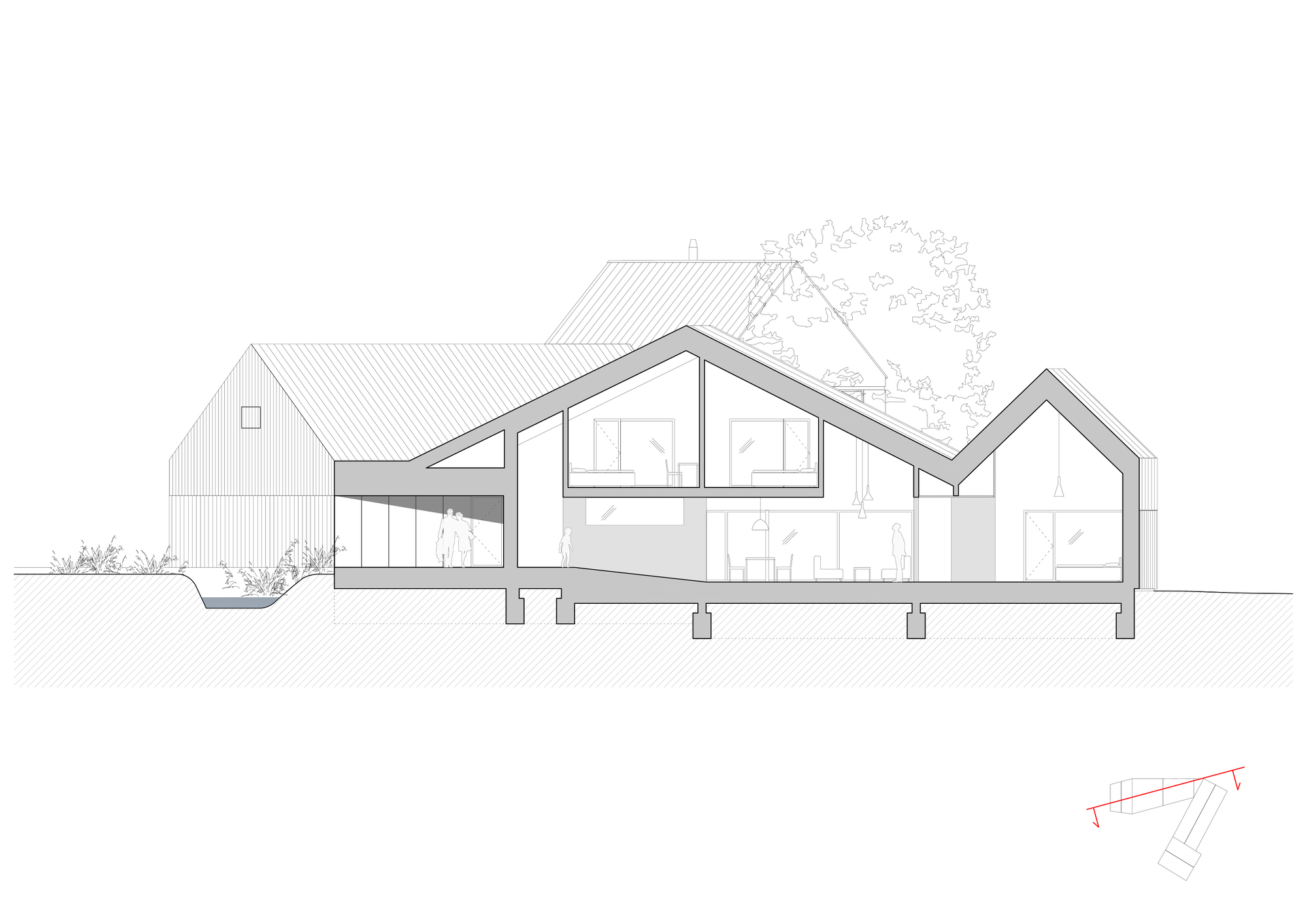 带有旧磨坊的新房子丨斯洛伐克特伦钦丨RDTH architekti-58