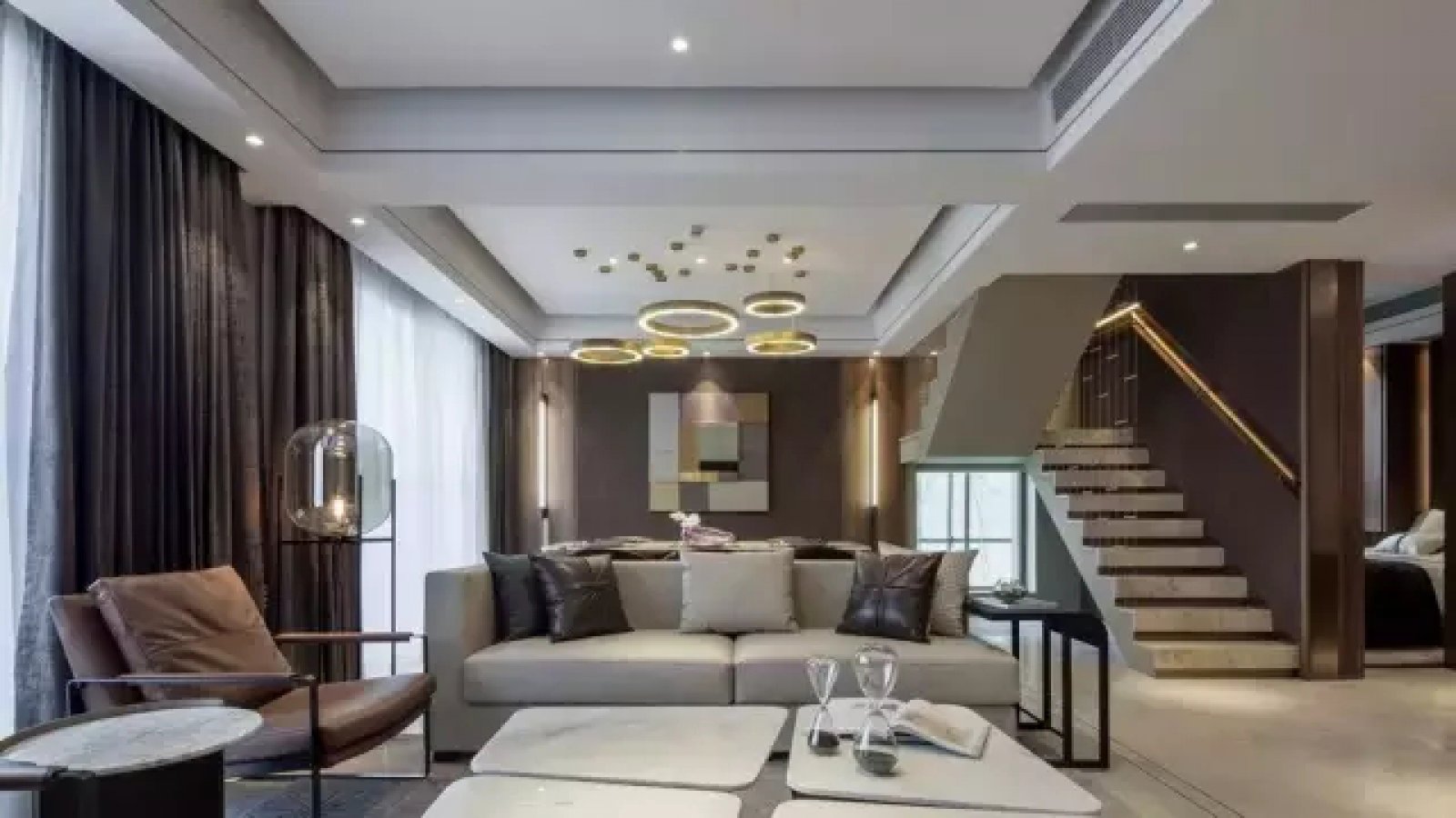 壹方中心·玖誉二期复式样板房  派尚设计-18