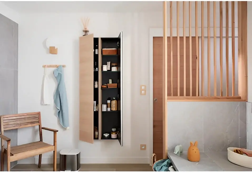 自然风格迷你洗衣间，实现家庭多功能设计-13