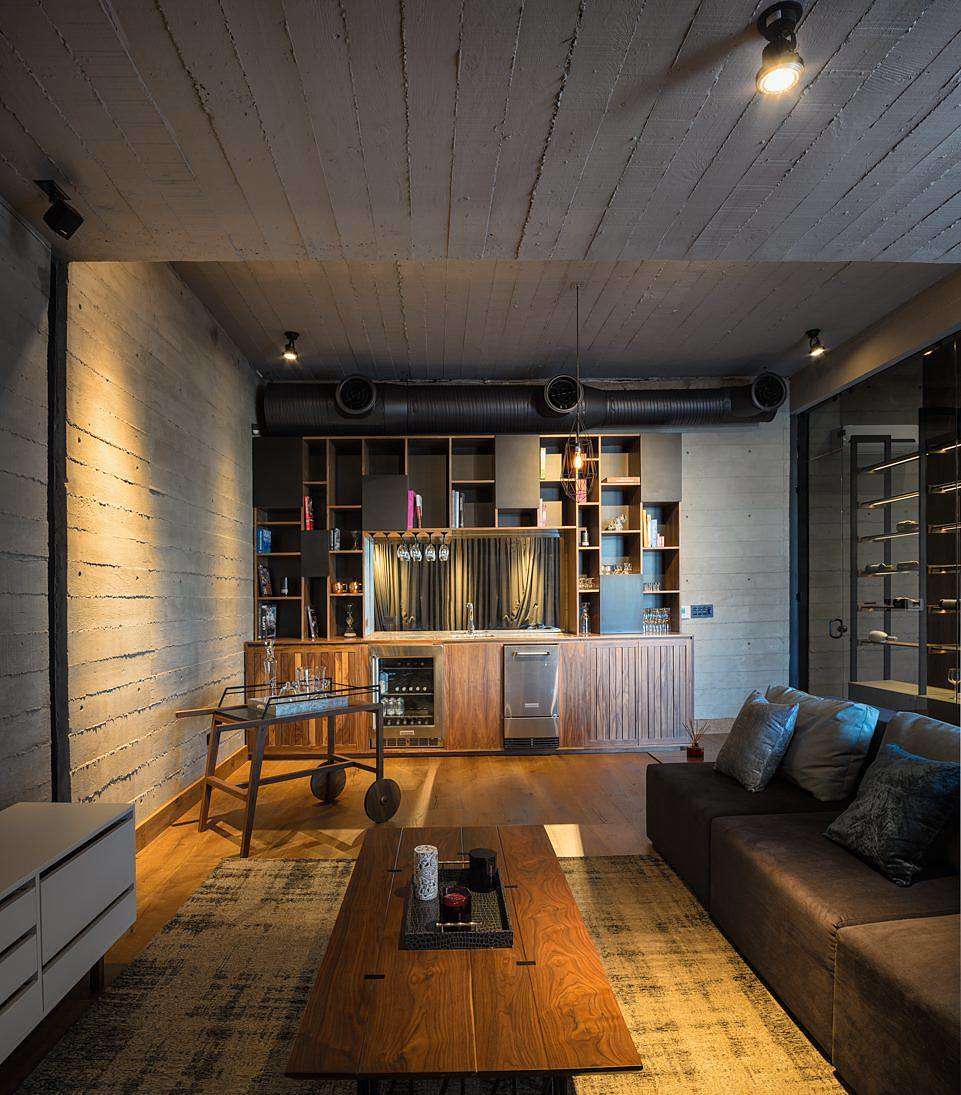 墨西哥混凝土住宅 | 现代轻工业风与木材的完美结合-14