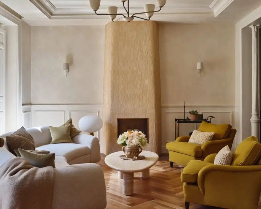 马德里250㎡私宅:复古与现代的瓷砖狂想曲-0