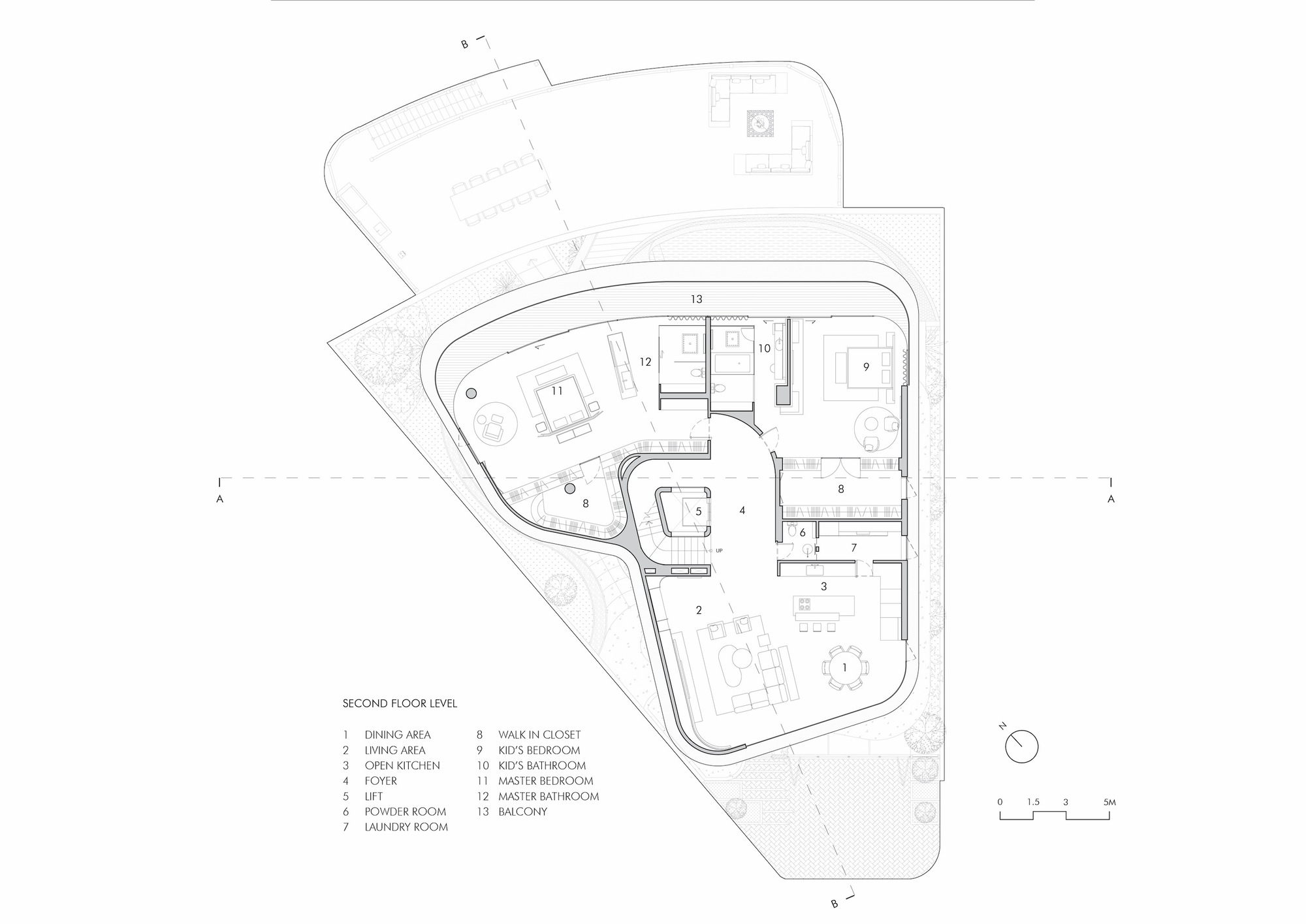 V 形高脚屋丨印度丨KThengono Design Studio-35