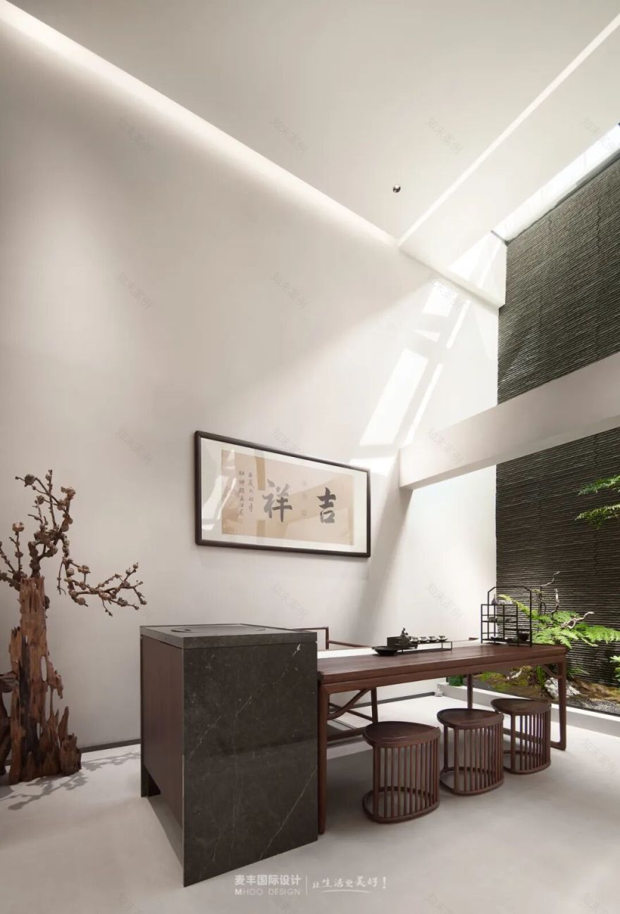 MHOO|珊瑚世纪300m²现代禅意:光影流转逸趣生-18