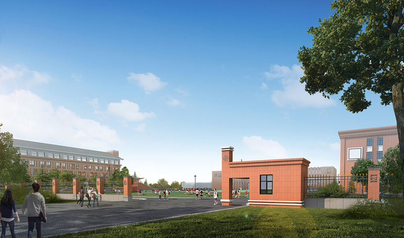 学校建筑外观设计案例效果图-7