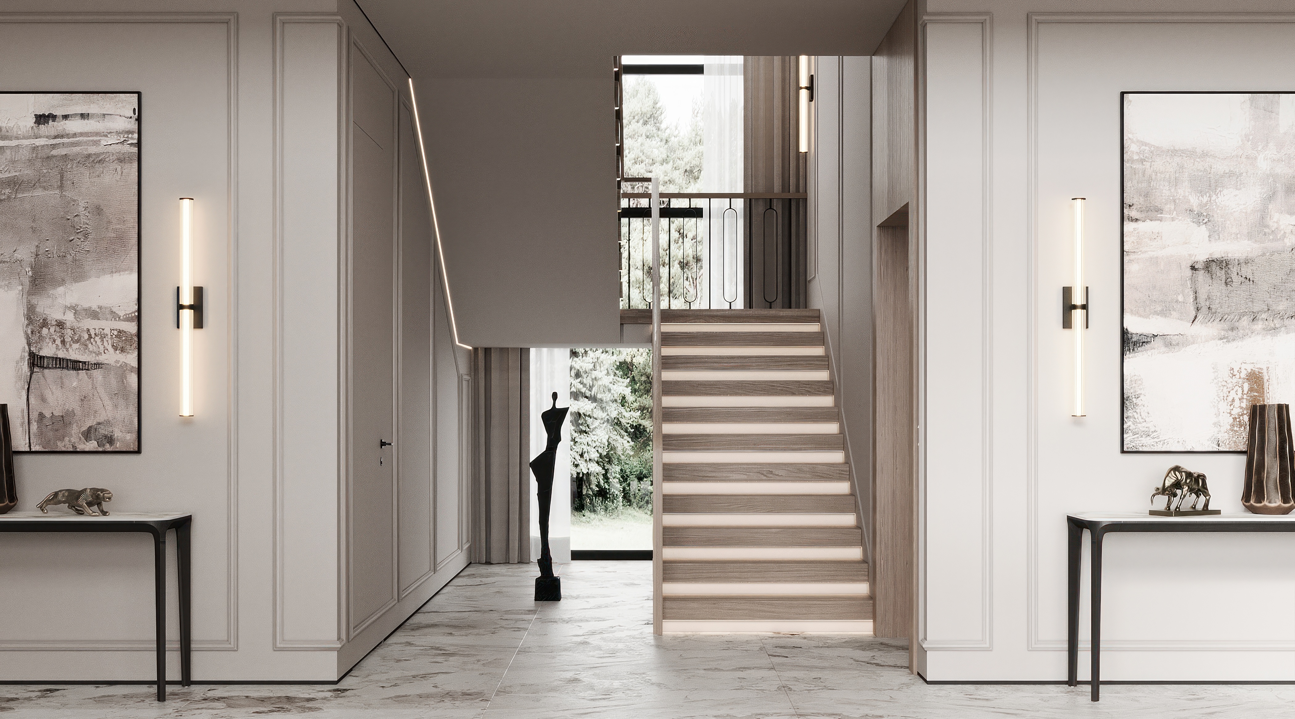 Дом в стиле неоклассика. Репино-13