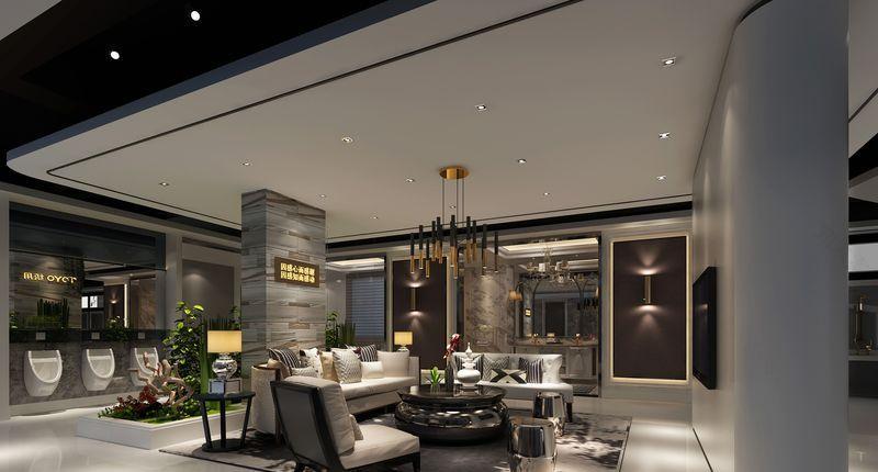 "水之梦"卫浴展厅的科幻曲线设计-6