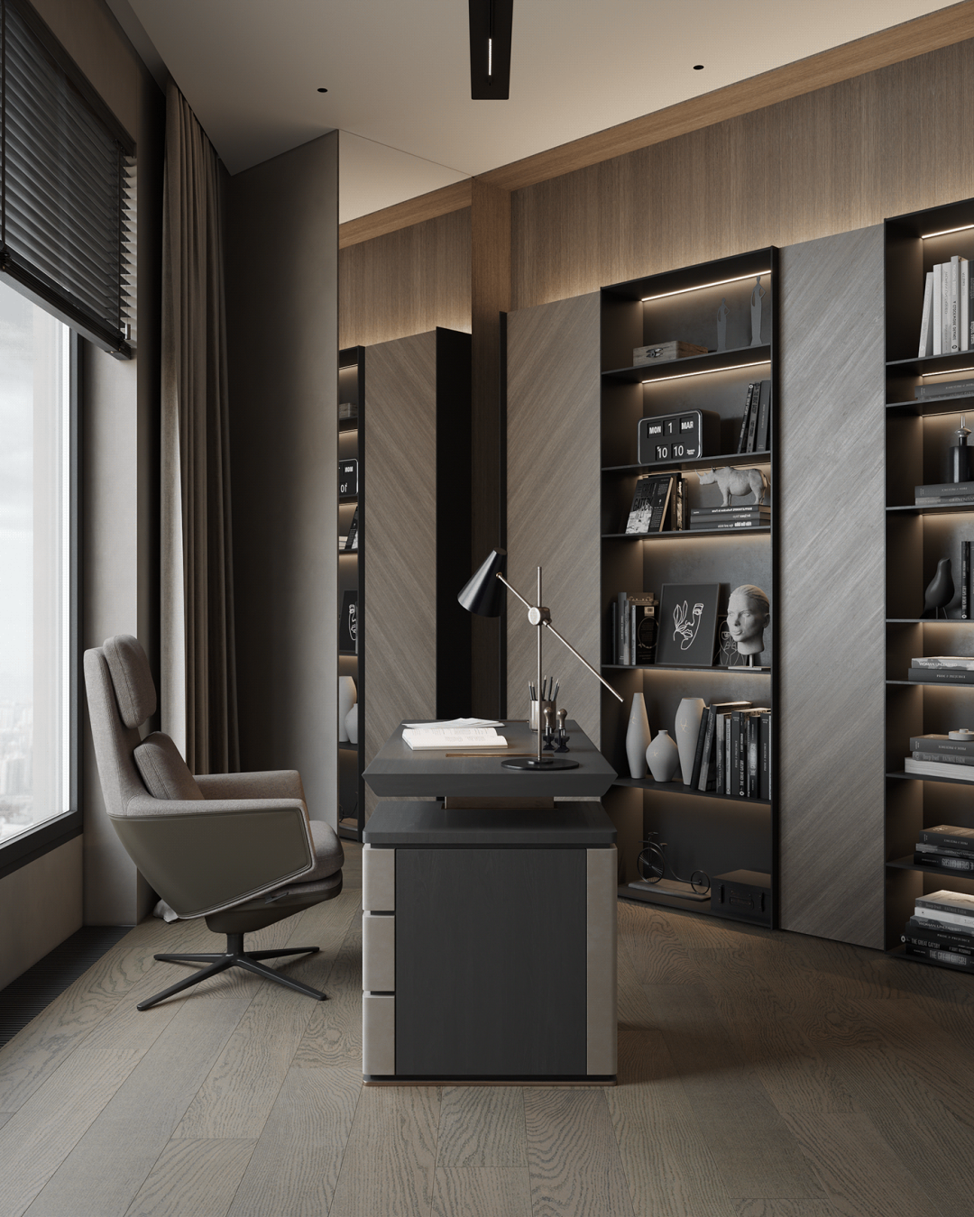 低调奢华的顶层公寓设计丨Diana Stoieva-27