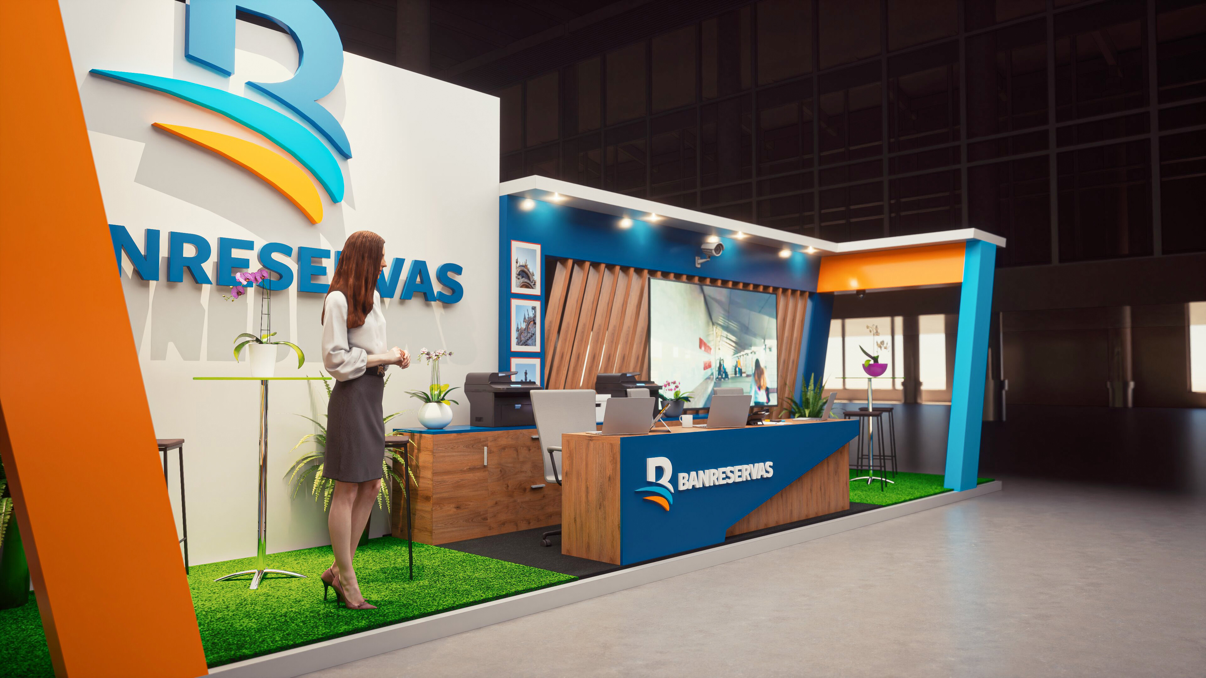 Banreservas bank stand design-5