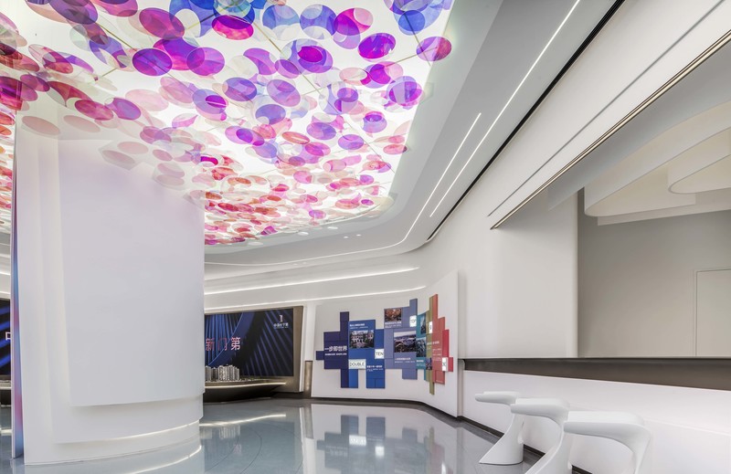 上海中海长宁第售楼处——炫彩烟花美学空间-37