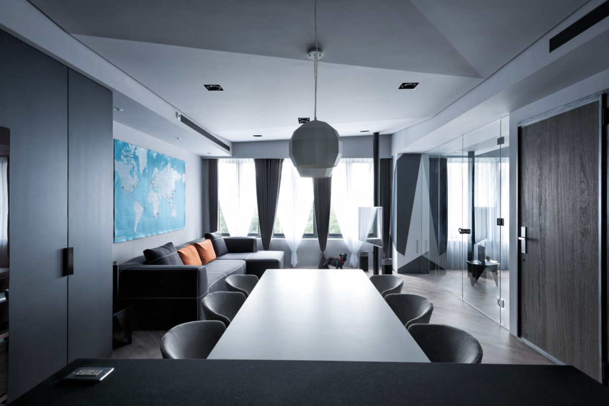 超线——现代感住宅  奇拓室内设计-4