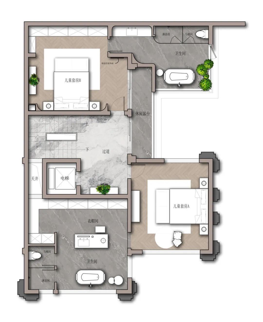 重庆九曲河 600㎡现代别墅丨中国重庆丨彭华设计团队-30