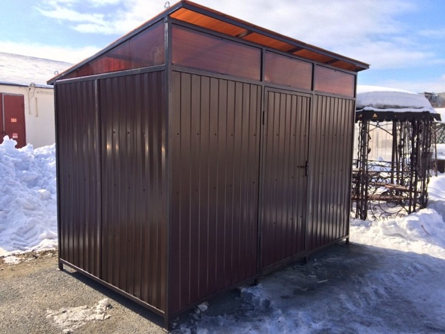 自建金属和木质的乡村储物棚-13