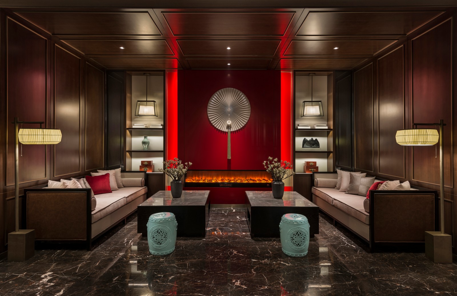 一席瓯江长卷，再现秀山丽水，演绎中式意蕴▪绿谷春天酒店  宣驰设计-49