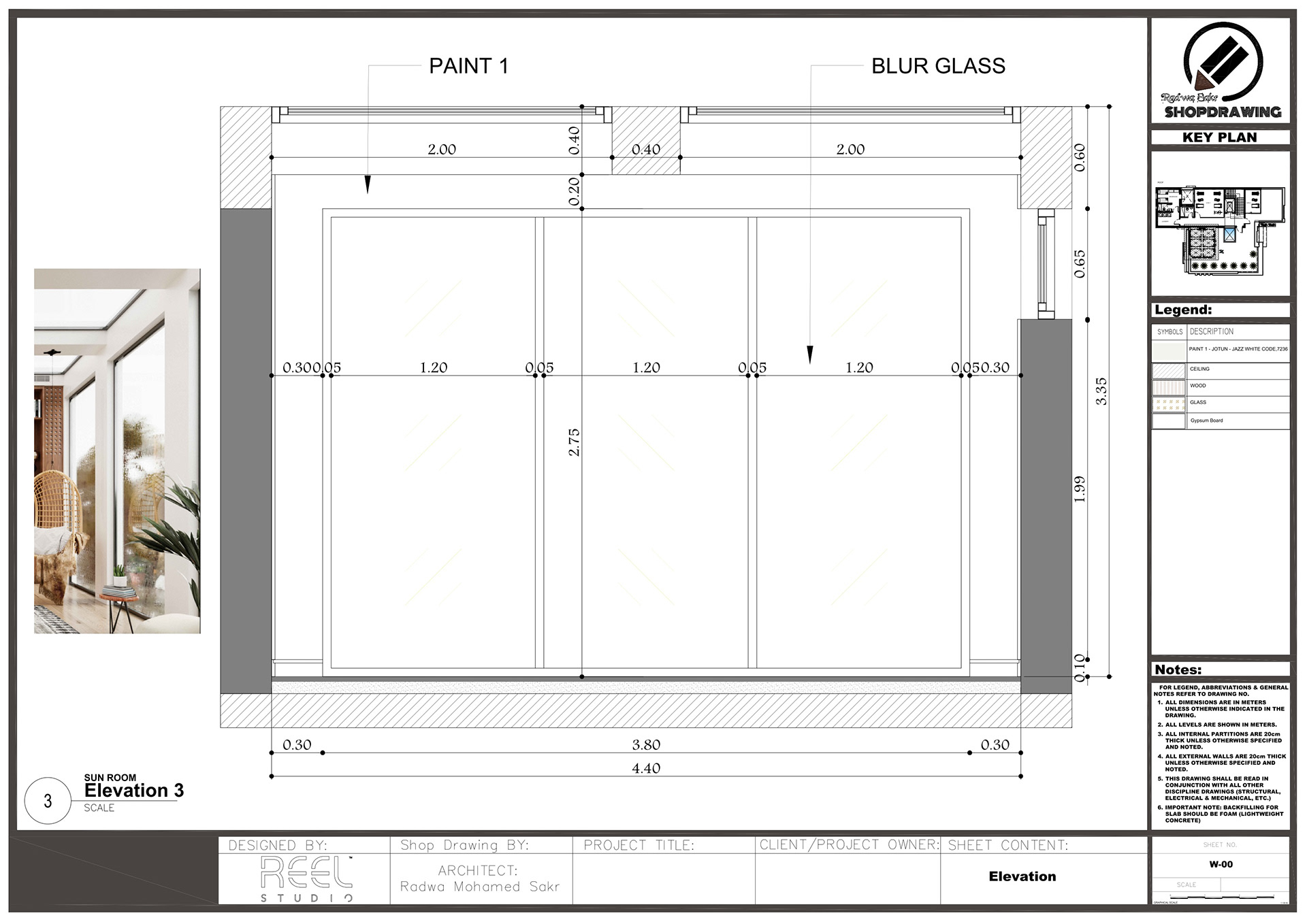 Shop Drawing For Sun Room-13