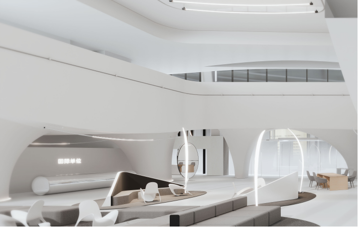 深白 · 国际单位办公楼室内设计丨象蝶设计-41