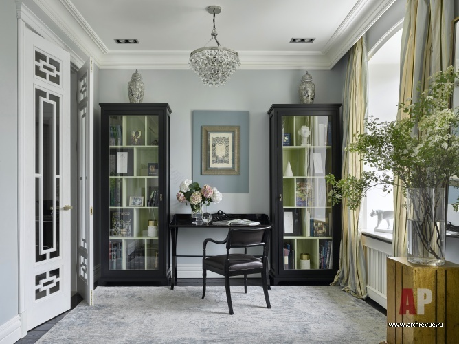 莫斯科 Патриарших прудах带阁楼的两层公寓设计丨俄罗斯莫斯科丨Зольтманн Инна-16