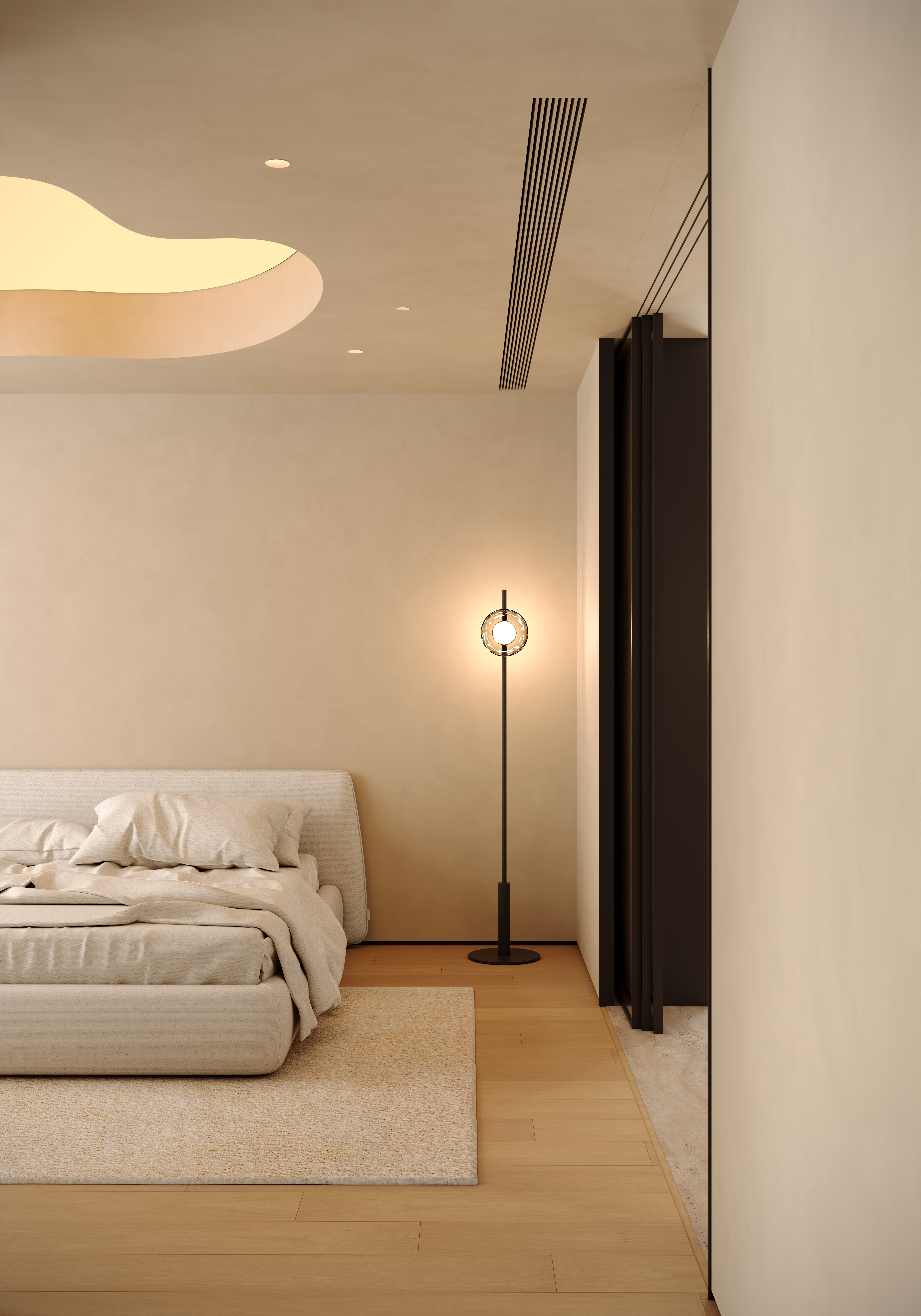 现代 奶油大平层-10