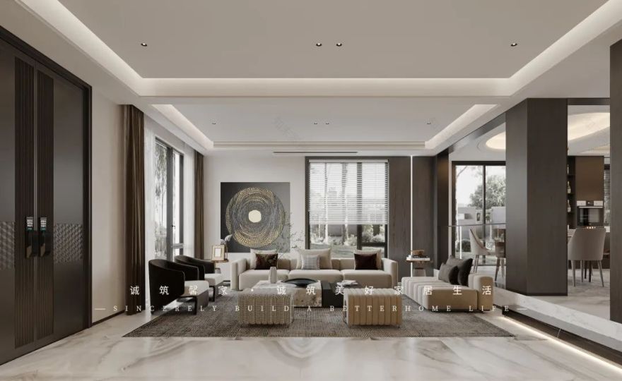路易庄园现代风别墅设计丨诚筑馨家·南京-19