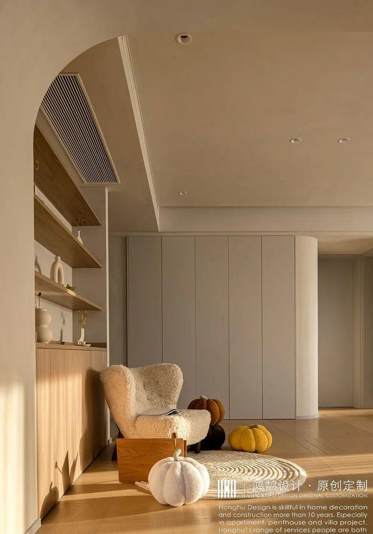 120㎡都市旷景现代极简风学区房设计-11