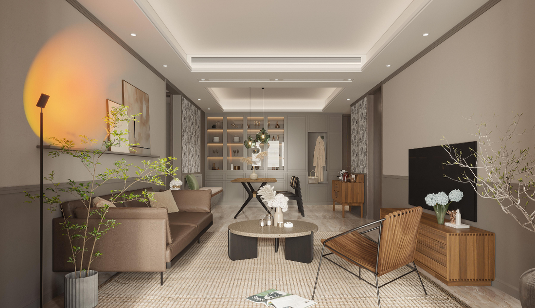 南京西路大平层法式清新精致女孩住宅设计丨中国南京-10