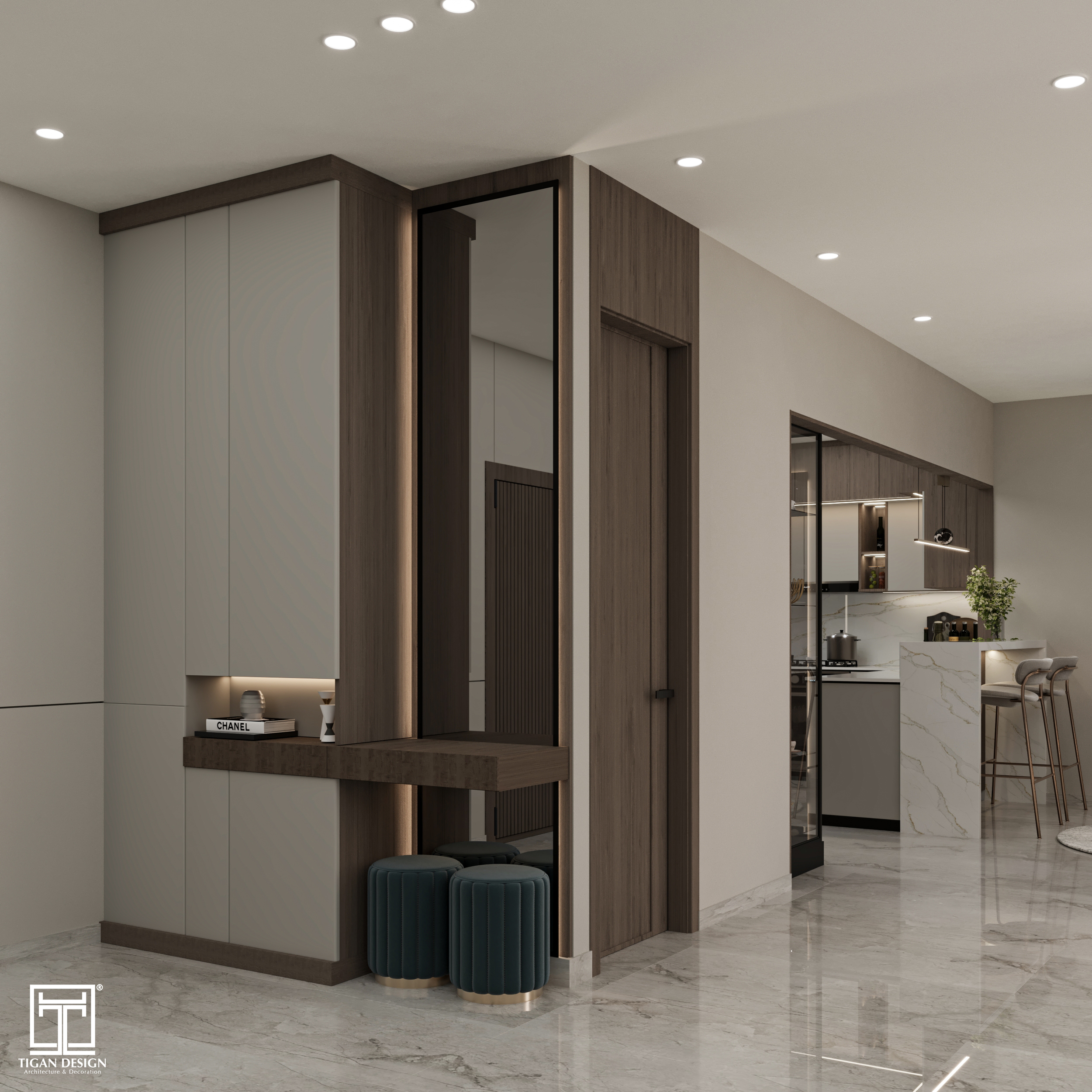 现代奢华接待空间-15