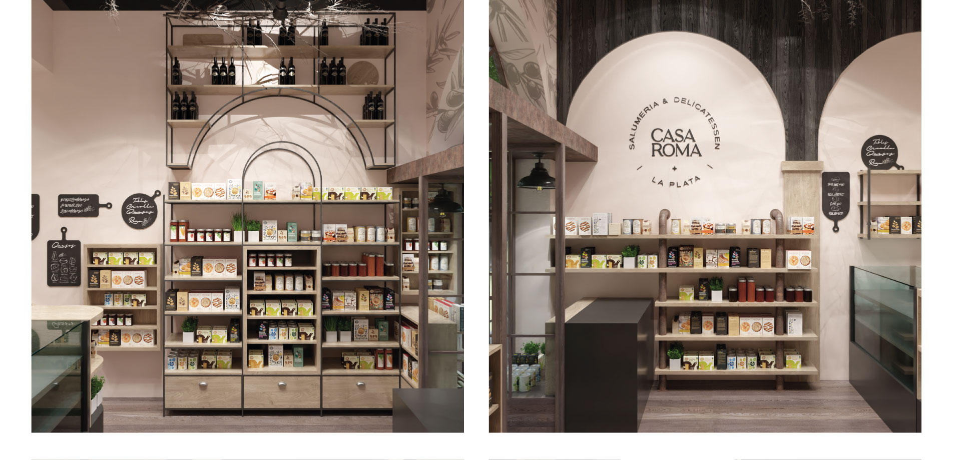 Casa Roma 熟食店和葡萄酒商店设计丨1250 团队-11