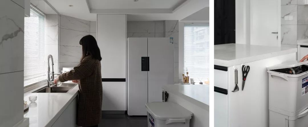 130 平混搭风家居，开放式厨房++ 隐形门的神仙组合-63