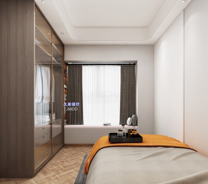 红山公寓65平现代轻奢风，生活死角变收纳空间-7