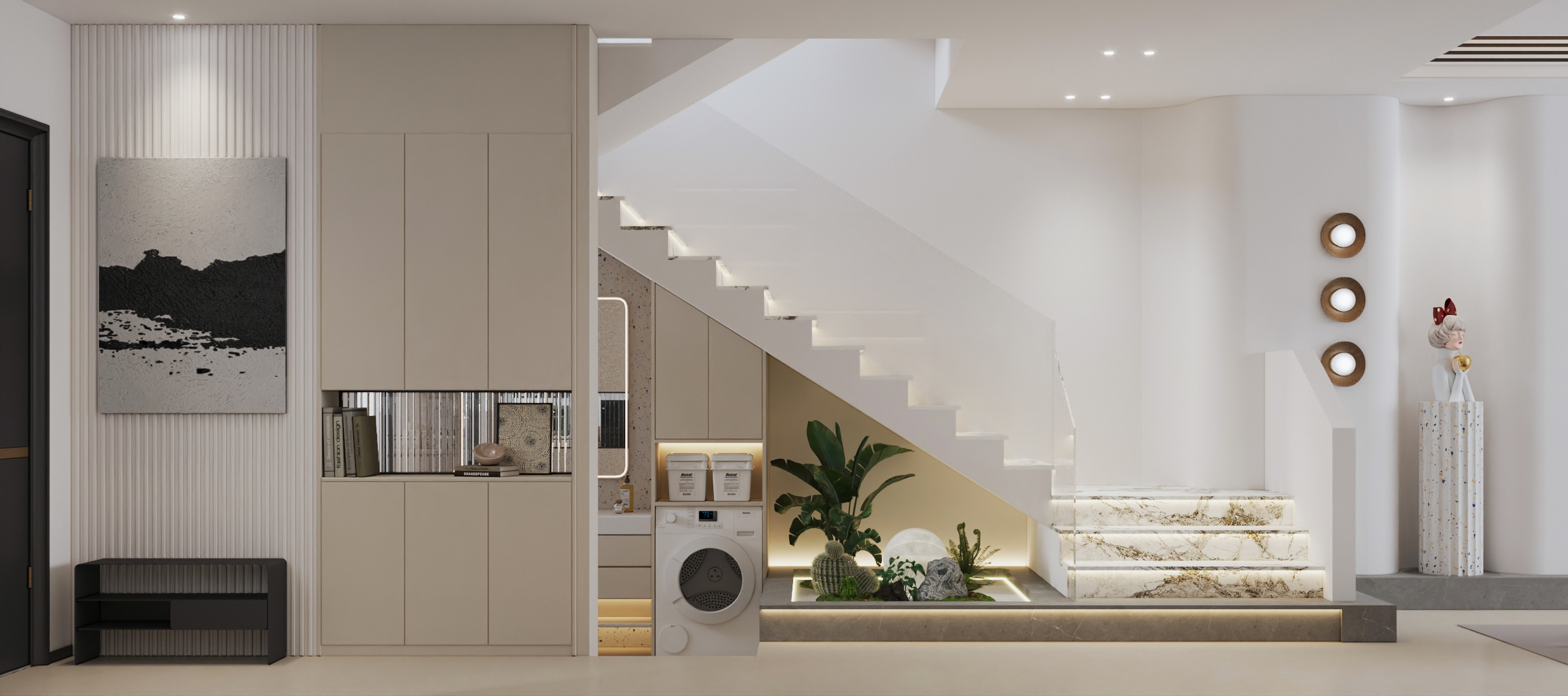 武汉-河畔花林-现代简约风格别墅设计-3