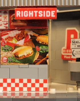 RIGHT SIDE VEGAN FAST FOOD - LEGO MOC
